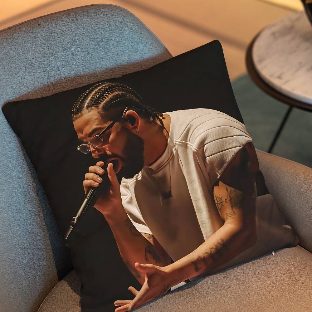 For All The Dogs Iceman Drake Pillow Case Anti-Dustmite Pillowcase Invisible Zipper Silky Short Plush Sofa Cushion Cover