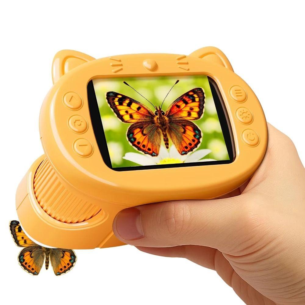 Portable Handheld Digital Microscope 2.4 Inch IPS Screen Mini Microscope Educational Gift