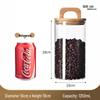 Vintage Glass Storage Jar with Handle Lid - Moisture & Mildew Proof, High-Temperature Resistant for Coffee and More