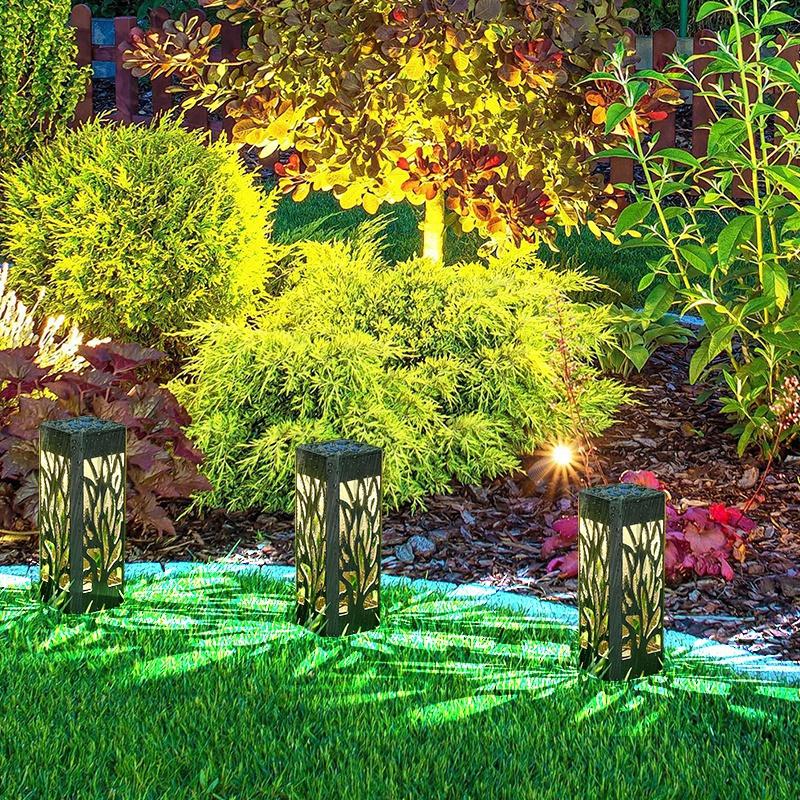 8 шт. солнечные садовые фонари светодиодные солнечные дорожки уличные водонепроницаемые IP44 ландшафтное освещение Рождественский сад Декор огни для наружного двора