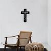 1 шт. Железный крест веры настенное искусство подходящий декор для любой комнаты металлический настенный декор домашний декор настенное украшение искусство стена