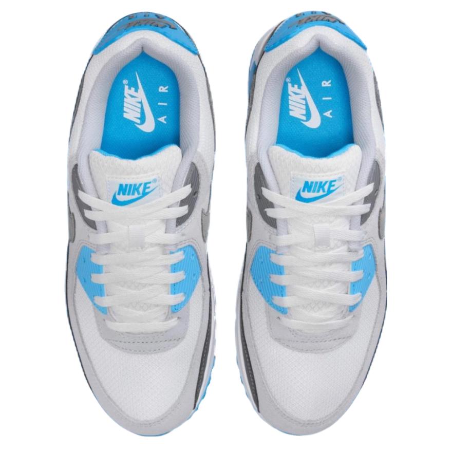Nike Кроссовки Air Max 90 Blue Lightning Унисекс Серый Платиновый Оттенок Волк-Серый DM0029-019