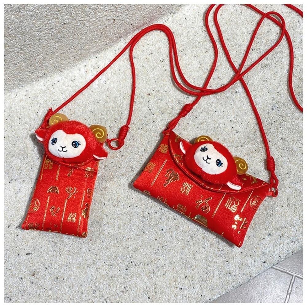 Thickened Lucky Red Pocket Cartoon New Year Red Envelope Money Packing Bag Chinese New Year Gift
