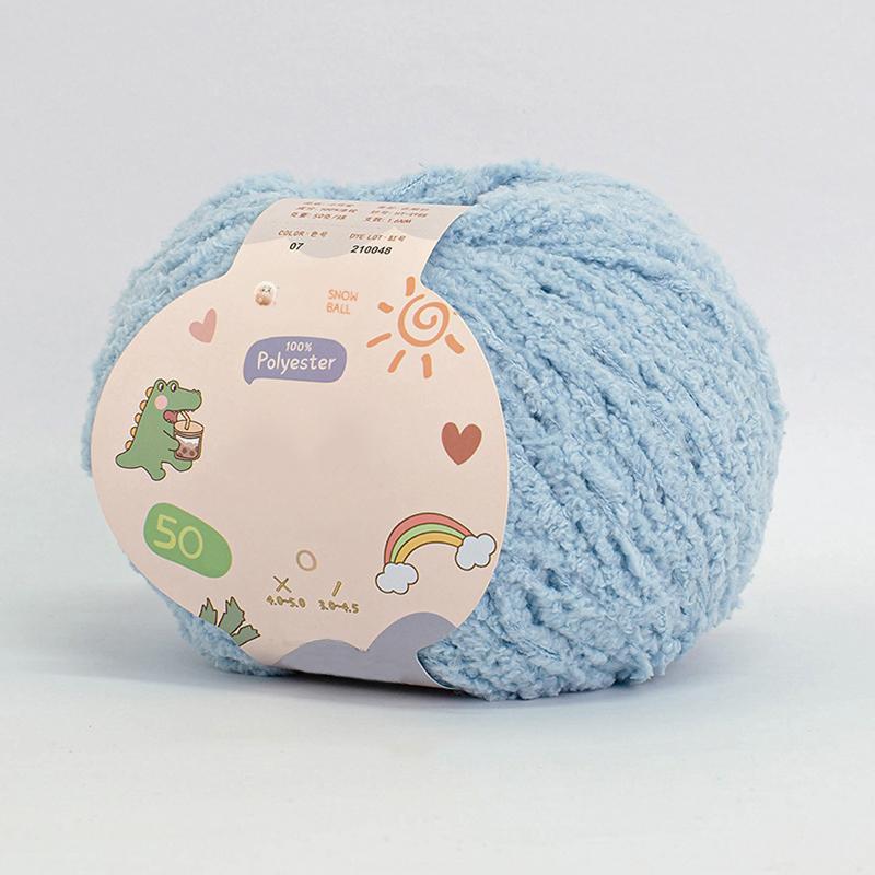 Soft Chenille Yarn Baby Knitting Wool Yarn Plush Thick Velvet Yarn for Hand Knitting Crochet DIY Sweater Scarf Hat Doll