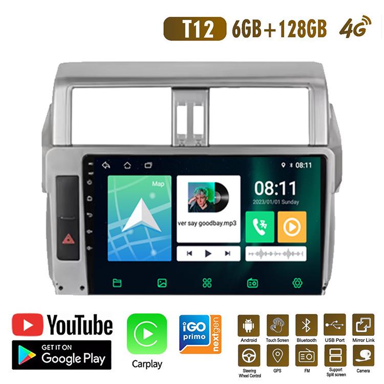 Android GPS-навигатор для Toyota Land Cruiser Prado с камерой заднего вида и поддержкой CarPlay