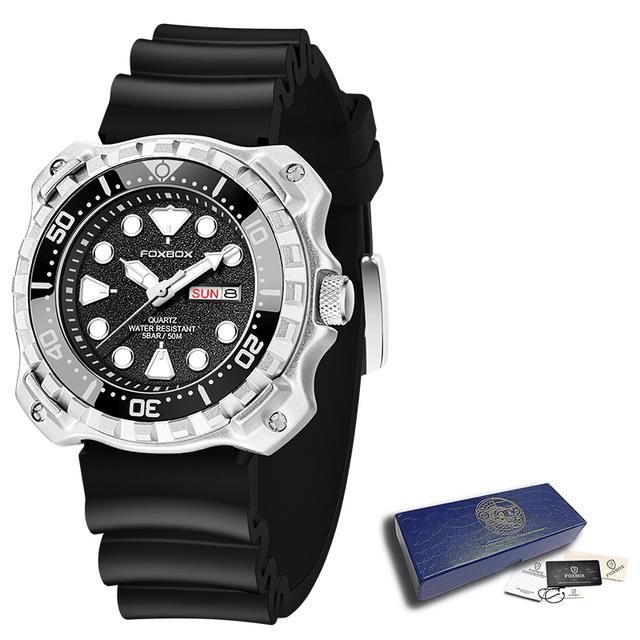 Модные мужские часы, лучший бренд, роскошные спортивные часы с большим циферблатом для мужчин, водонепроницаемые светящиеся часы, кварцевые часы с датой