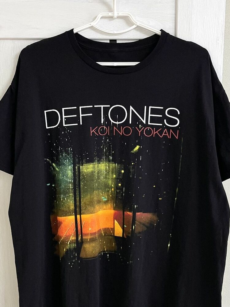 Deftones White Pony Tour Металлическая группа Черная Унисекс Футболка Репринт S-5XL KH12160 Унисекс Футболка