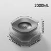 Large Capacity 2000ml Pet Floating Bowl Floating Filter Dry-Chin Technology Pet Water Feeder Detachable Transparent Design