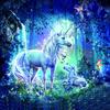 Full 5D Diy Diamond Painting Blue White Horse Embroidery Cross Stitch Home Decor Handmade Gift
