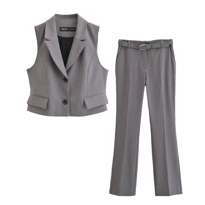 Kaslead New Arrival Women's Clothing Fashion Style Fashion Flip Decoration Vest Pants 9210756 80739