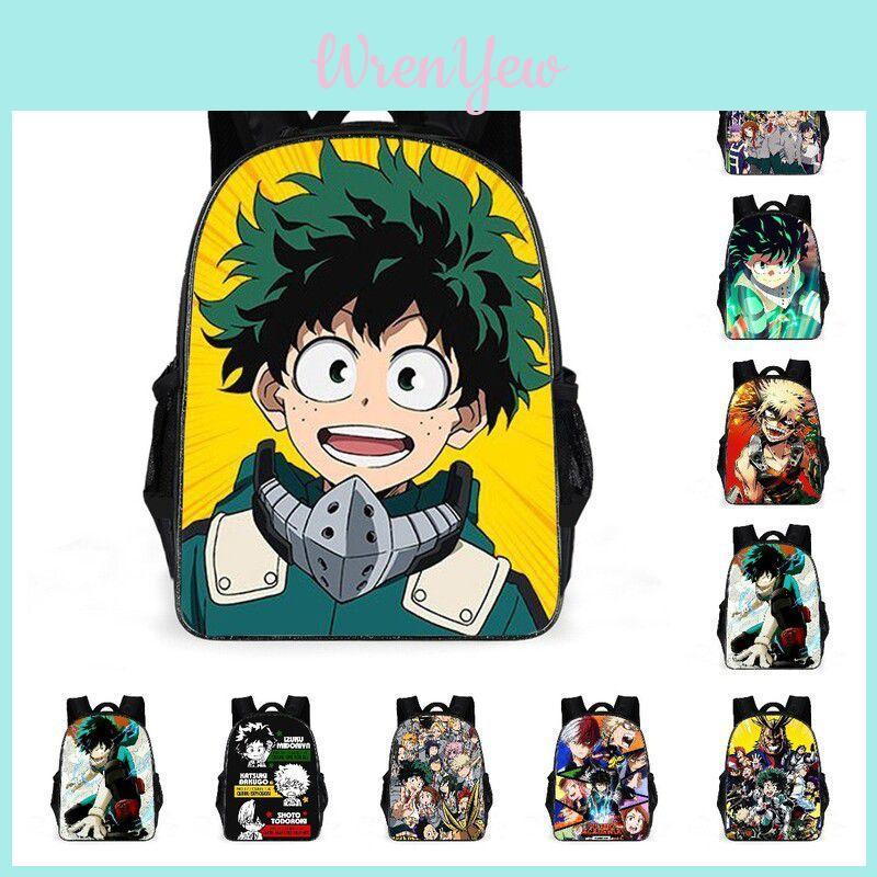 Cartoon Pattern My Hero Academy School Bag Backpack Durable And Versatile