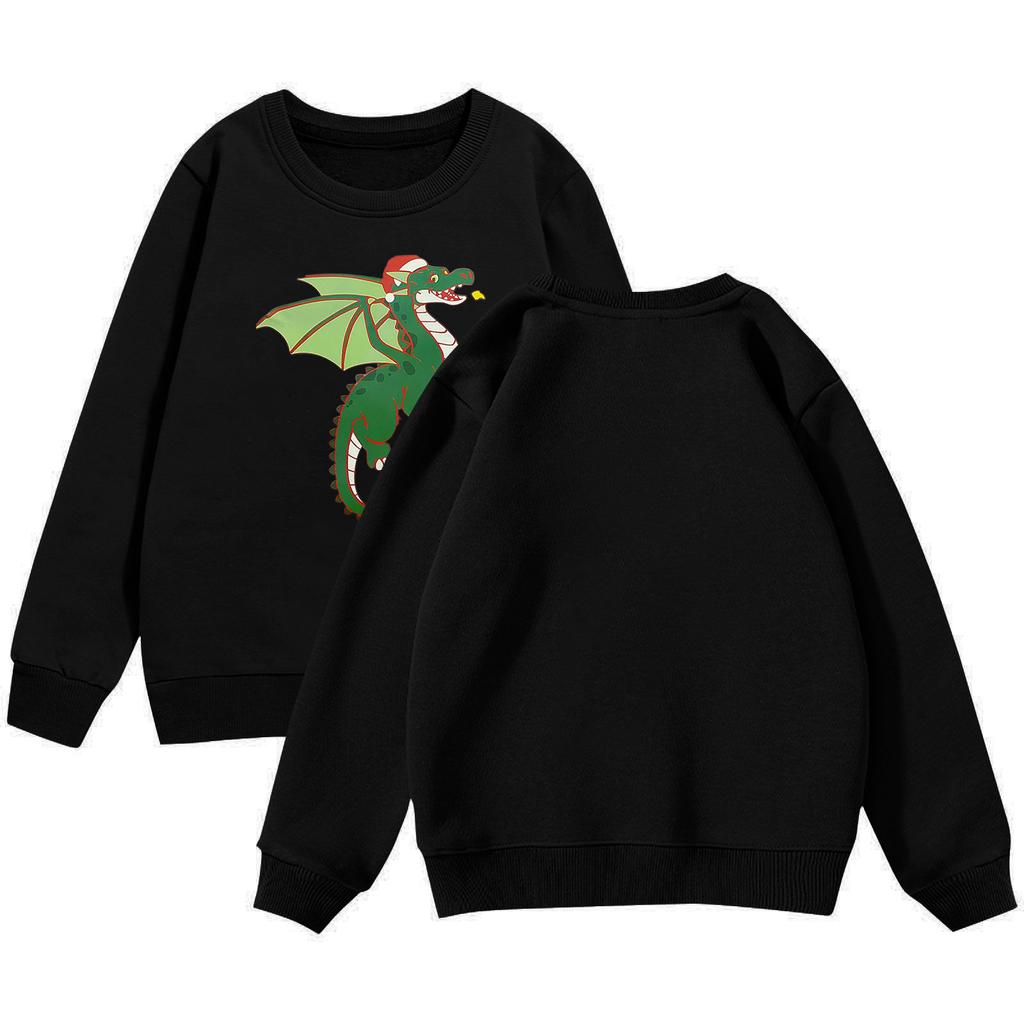 Рождественские пуловеры с круглым вырезом для девочек, детские топы с принтом