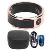 Rose Gold Smart Ring Touchscreen Multiple Motion Modes Sleep Ring with Colorful Display Screen for