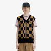 Жилет Fred Perry [Sharp] с узором «Глитч-шахматка» - Shaded Stone/Navy Afpm2336513-R83
