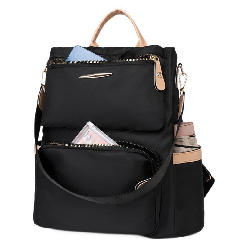 Women's Backpack Lightweight Simple Large Capacity Portable Shoulder Bag Multifunctional Outdoor Travel Backpack