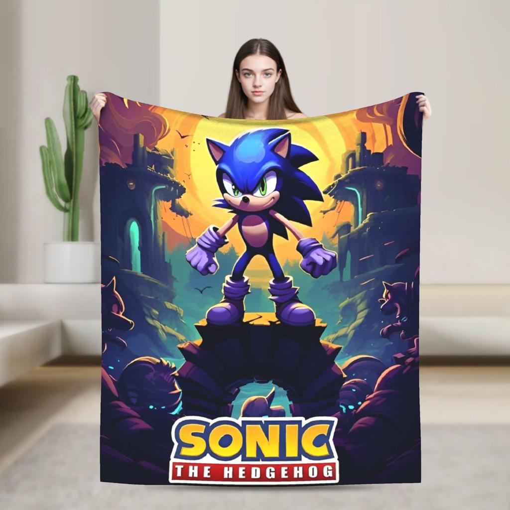 Бронированные Супер Ежик Тень Пледы Фланелевые Потрясающие Дышащие Пледы для Украшения Покрывала