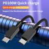 2m PD 100W High-speed Fast Charging Cable Cell Phone Tablet Laptop USB C Device Charge Cord