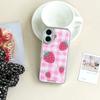 For iPhone 16 Case Epoxy Strawberry Pattern Hard PC Phone Cover