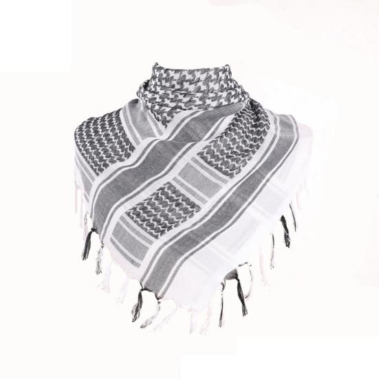 Women Scarf Thickened Palestine Keffiyeh Wide Tassel Printed Vintage Sunshade Decorative Neck Protection Unisex Soft Warm Shawl Four Season Scarf