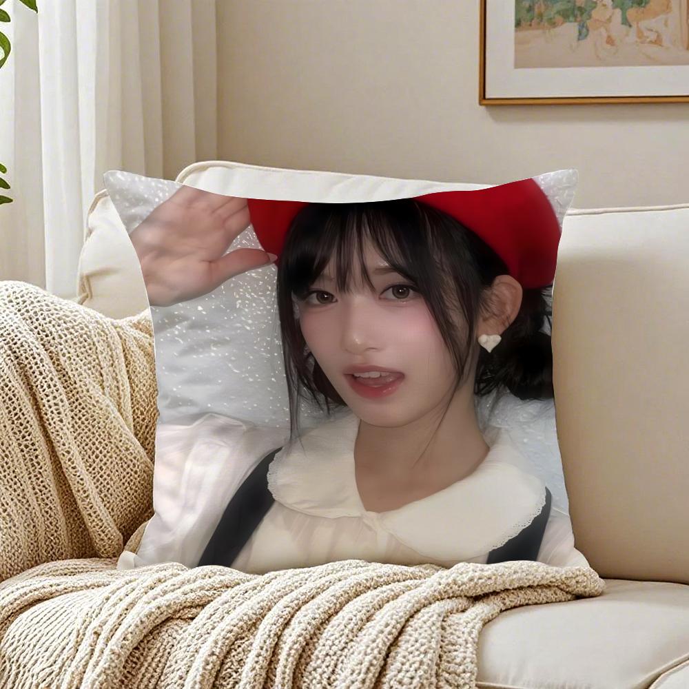 Idol Kpop LLEESEO Cushion Cover Pillowcase Antidustmite living Room Sofa Decor Cushion Room