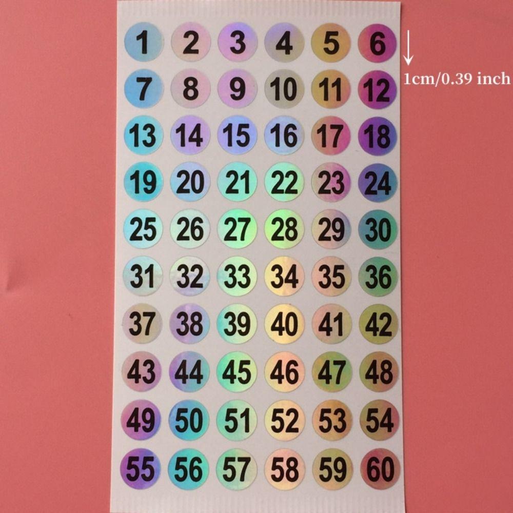 10 Sheets Small 1 To 300 Number Stickers Self Adhesive Number Stickers Set Numbering Letter Decals
