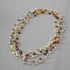 Original Design Handmade Natural Stone Double-Layer Beaded Sweater Necklace for Women