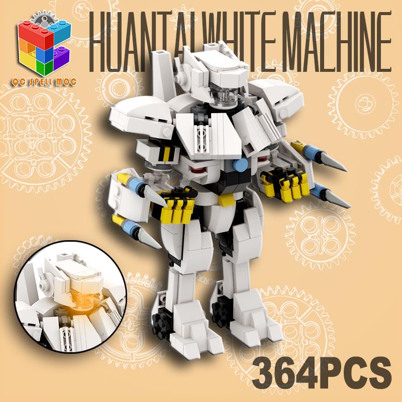 Qicai Creative Building Block MOC Mech Q Edition Can Install Little Man, Dangerous Wanderer, Crimson Storm Yurika Assembly Toy