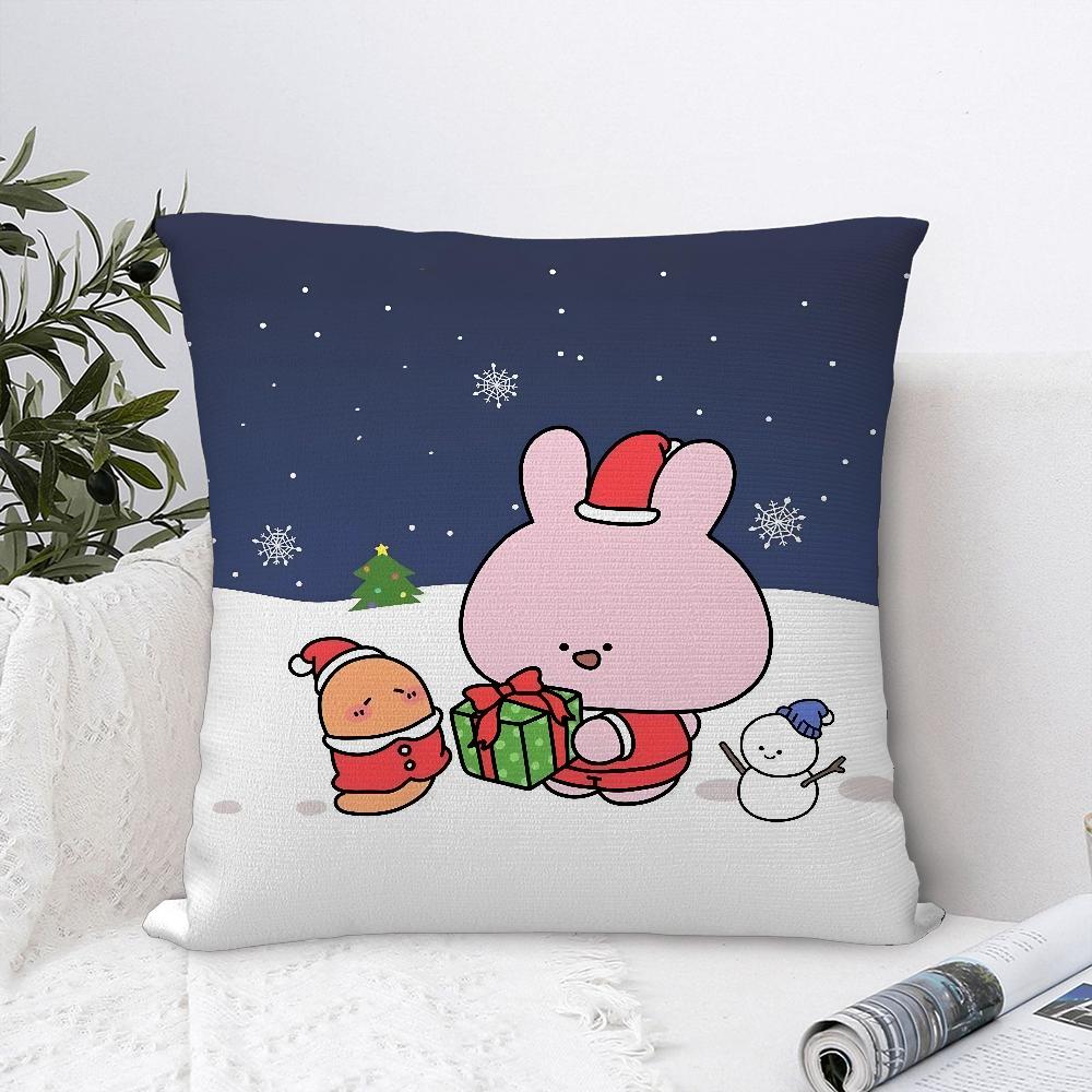 Асамимичан Спит Милый Асамими Наволочка Плюшевая Ткань Мягкая Наволочка Двусторонняя Печать Наволочка для Подушки Наволочка для Декоративной Подушки