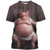 Summer Round Neck 3D Various Animal Patterns Print Top Fashionable Casual Short Sleeved Men's T-shirts