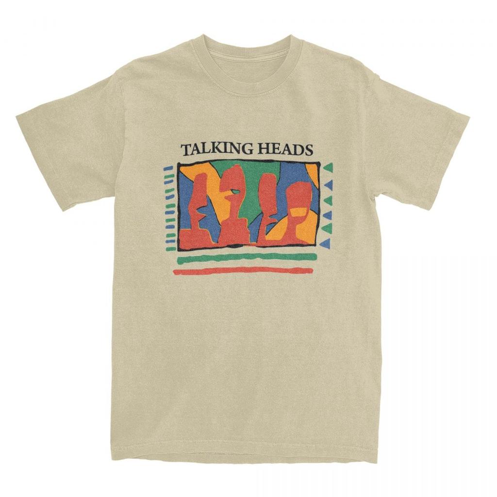 Забавные футболки группы Talking Heads для мужчин, хлопковая футболка с круглым вырезом, пост-панк, футболка с коротким рукавом, оригинальная одежда