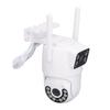 Outdoor Security Camera Dual Lens 2.4GHz WiFi Human Detect Pan Tilt Auto Tracking 2 Way Audio Night