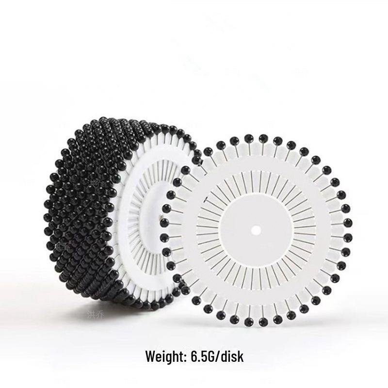 Круглые перламутровые швейные булавки разных цветов с круглым держателем