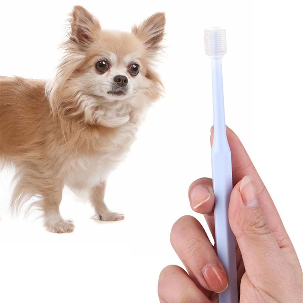 Зубная щетка с поворотом на 360 градусов для собак и кошек, зубная щетка для обучения домашних животных, мягкая щетина, уход за зубами, средства по уходу за домашними животными