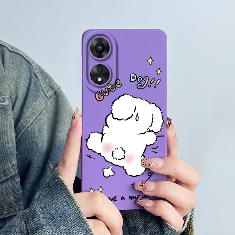 Чехол для телефона OPPO A78 4G CPH2565 Мягкий силикон Милый панда Цветок Мальчики Девочки Расписная оболочка Funda Защитный корпус Coque