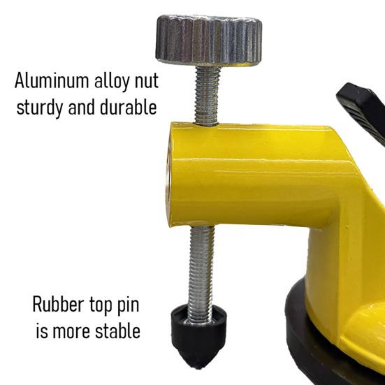 Присоска Регулируемый Винтовой Масштабный Рукоятка Инструмент для Выравнивания Плитки Регулировка Высоты Большой Диаметр Легкое Освобождение Одной Кнопкой Противоскользящая Плитка