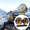 Dual Head Car Fan  Brushless Motor Powerful Portable Dual Head Car Fan 12V 2 Speed Dashboard Mount Low Noise for Cooling