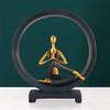 Resin Yoga Lady Home & Office Decor Showpiece (Fantasy,), Multicolour
