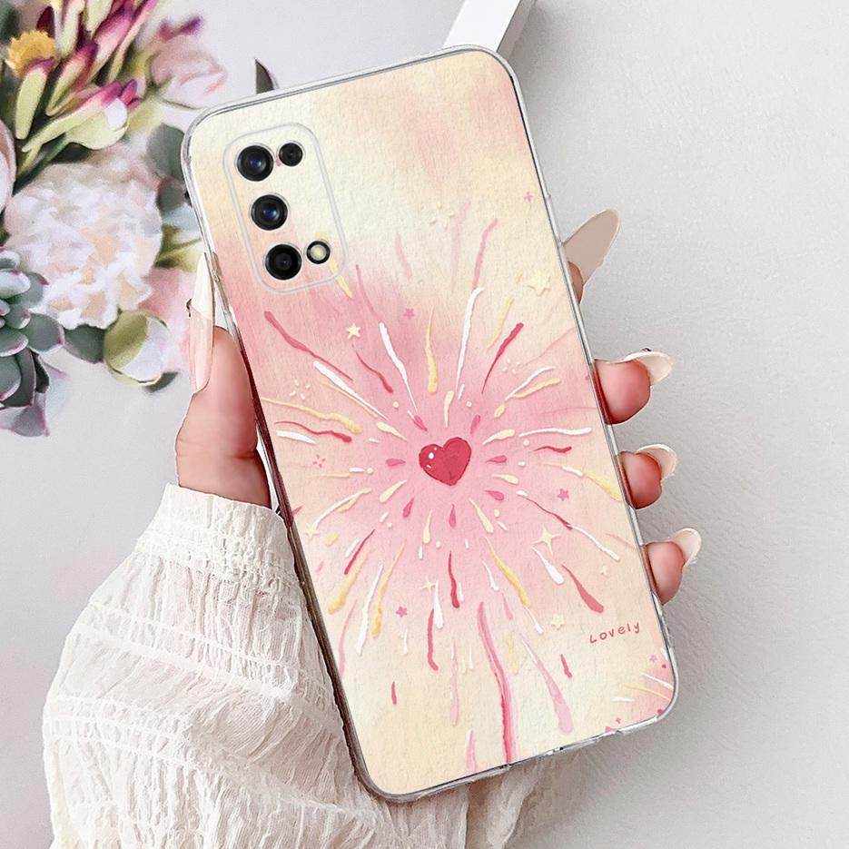 Чехол для Realme 7 Pro RMX2170, чехол с рисунком «Цветы», чехол из мягкого силикона для Realme 7 5G RMX2111, чехлы для Realme7 Pro