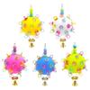 Safe Bird Chew Toy Hanging Chain Teething Ball With Bells For Parrots Boredom Reduce Cage Entertainment Accessories