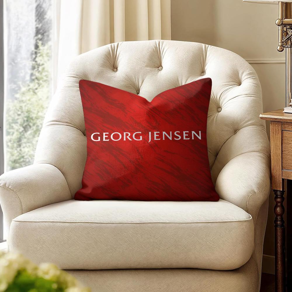 Роскошная наволочка G-Georg J-Jensen Натуральный лен Органическая ткань Двусторонняя печать Диван Домашний декор Подарок Наволочка