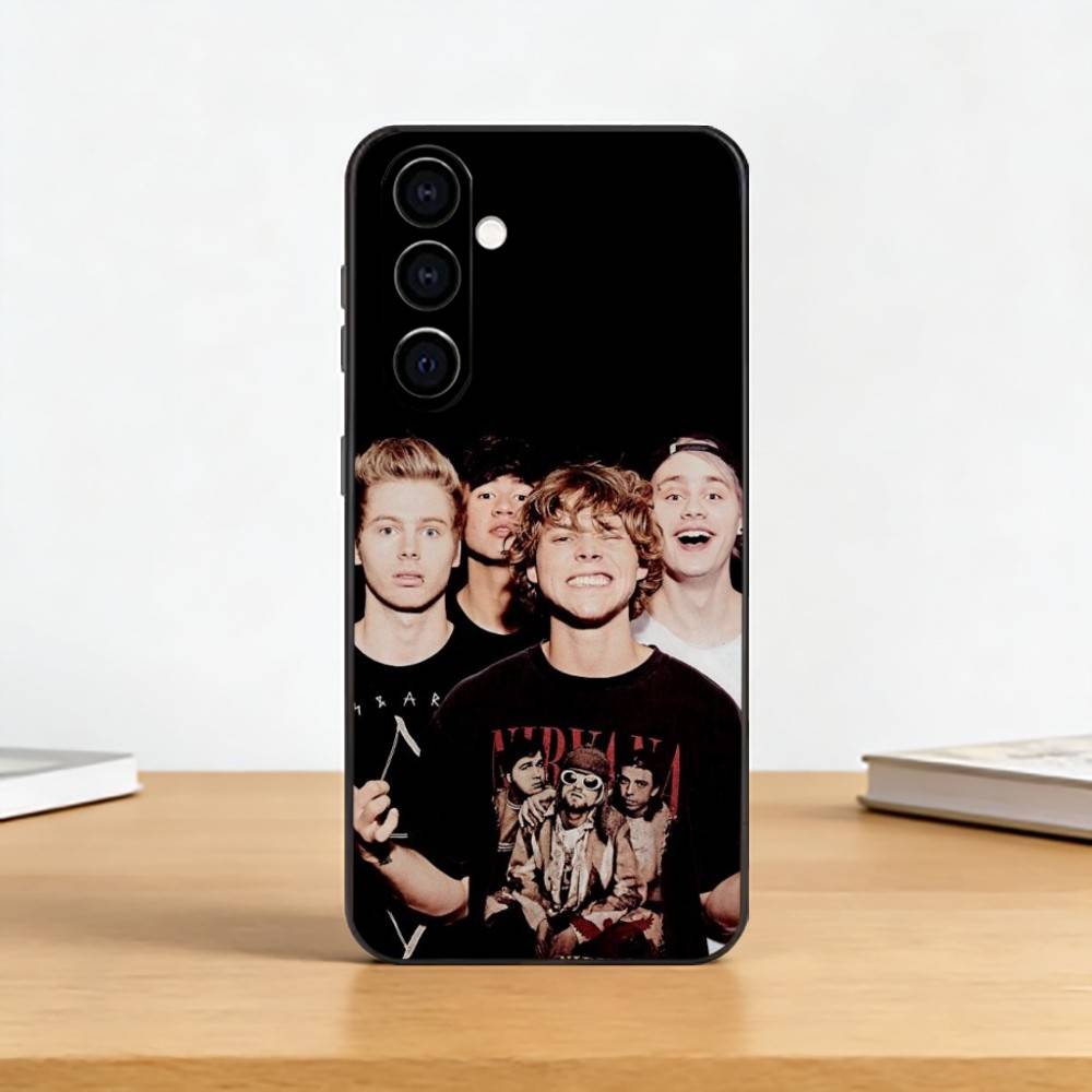 Чехол для телефона 5 Seconds Of Summers 5SOS для Samsung Galaxy A73, A72, A71, A70, A53, A52, A51, Другие Мягкий Черный Чехол