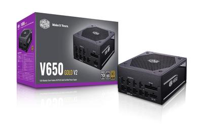 Блок питания для ПК Cooler Master V650 GOLD V2 650 Вт, 80PLUS GOLD, 10-летняя гарантия, MPY-650V-AFBAG-JP, PS986