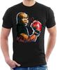 Хлопковая черная футболка с коротким рукавом George Foreman, все размеры, унисекс, OM361