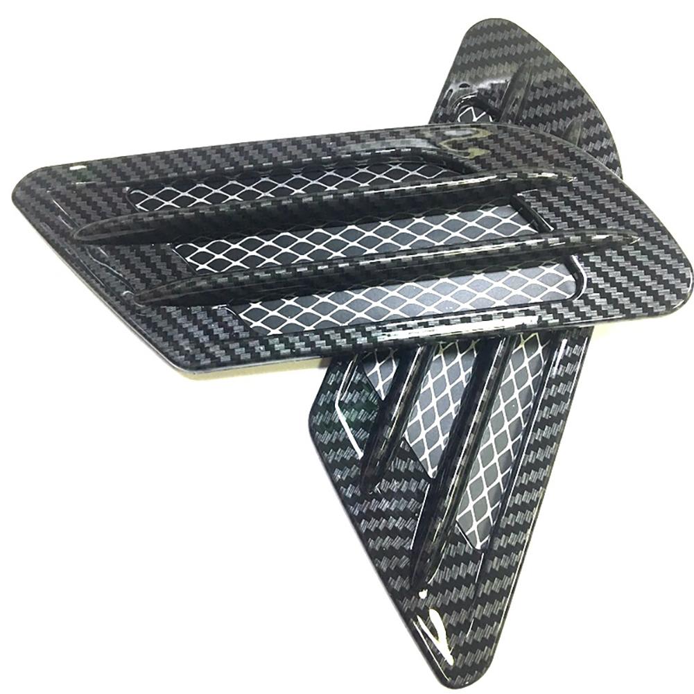 2Pcs Car Side Air Flow Vent for Fender Hole Cover Intake Grille Duct Decoration ABS Plastic Sticker Car Accessories Exterior