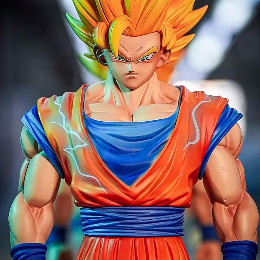 JT Статуя Dragon Ball Z SSj1 Ssj2 Гоку Фигурка Сын Гоку Супер Сайян Фигурки Действия 30см/11.81дюйма Коллекционная Модель Игрушки Подарки