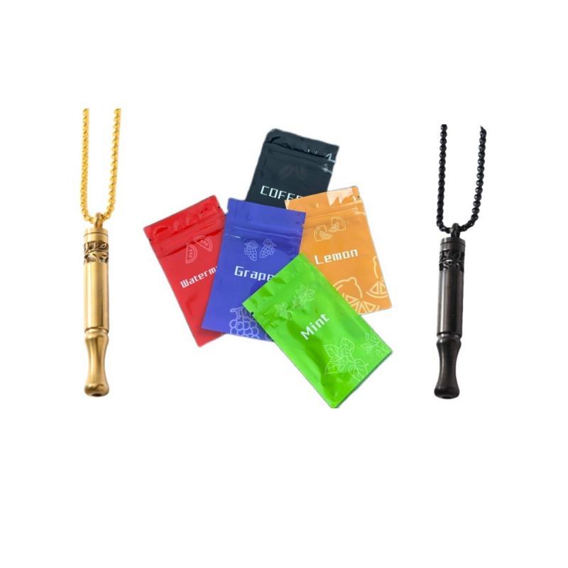 Подвеска-респиратор для медитации с узором, вращающийся и скручивающийся ароматерапевтический кулон из титановой стали с наборами из 5 ароматов