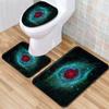 Star Bathroom Floor Mat Toilet Three-Piece Set