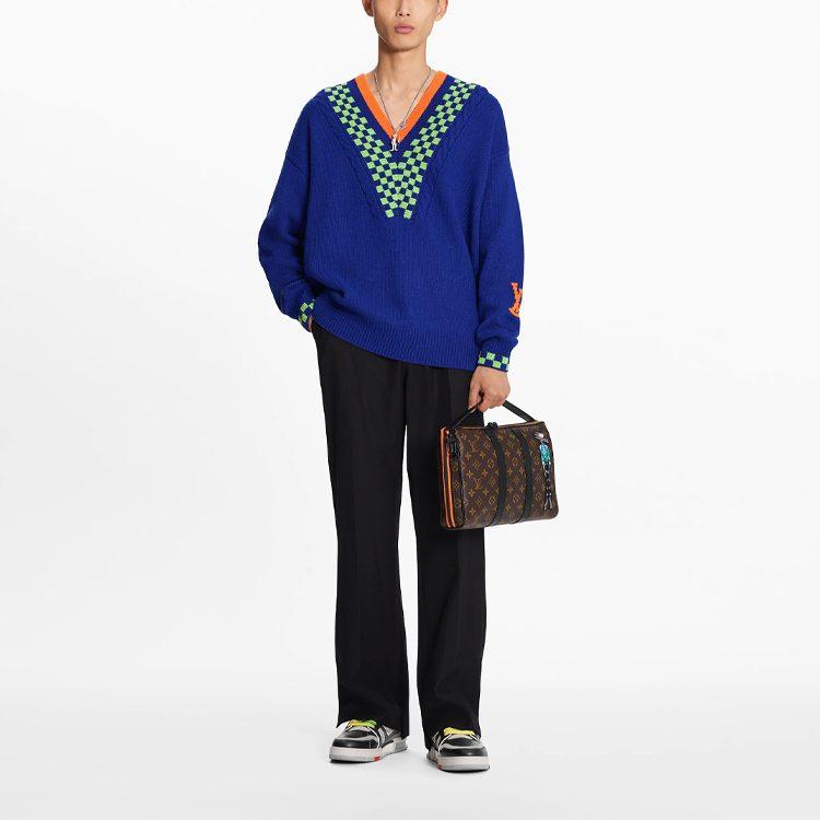 Louis Vuitton Свитер мужской SS21 Синий 1A8P3S