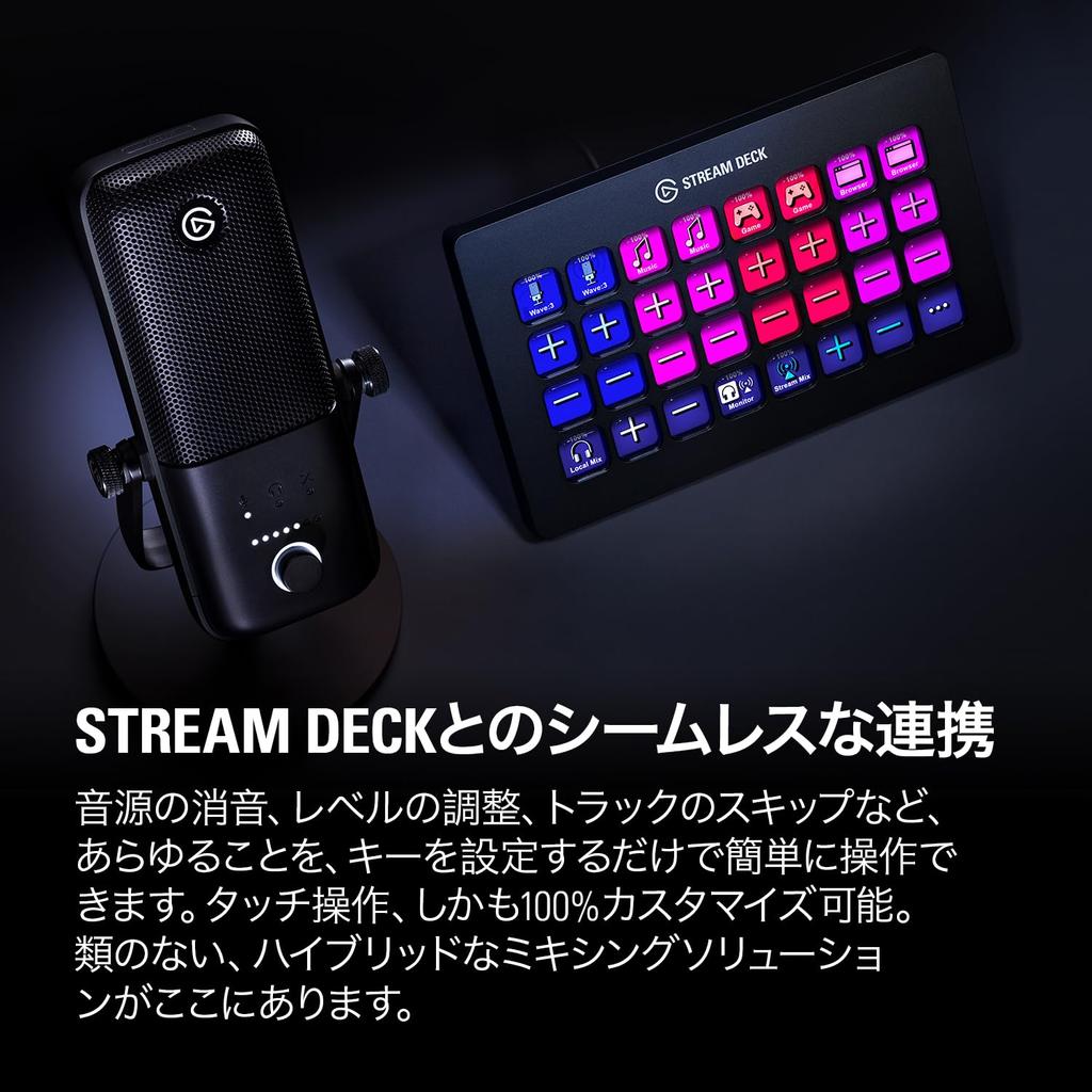 Elgato Premium USB конденсаторный для домашнего офиса и бесплатный микшер звуковые эффекты без Plug Play совместимый с Wave3 - микрофон, [черный] потоковая передача,