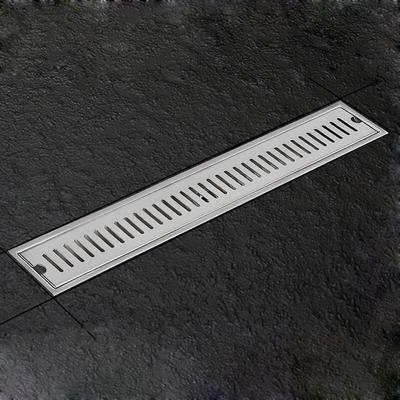 1 комплект сливного трапа для пола из нержавеющей стали для душевой комнаты, дренажная крышка для дезодоранта большого объема, прямоугольная длинная